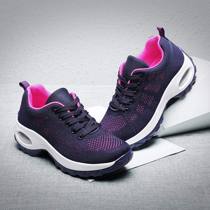 Fashion Simple Flying Woven Sneakers Air Cushion Shoes - Image 5