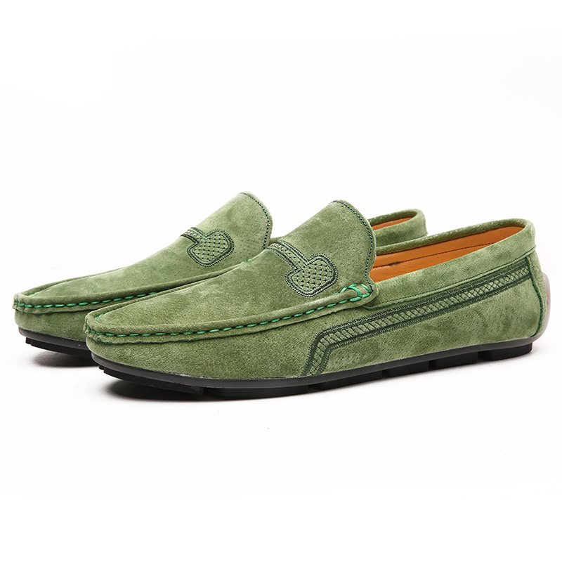 Simple Plus Size Driving Casual Beanie Leather Shoes - Image 9