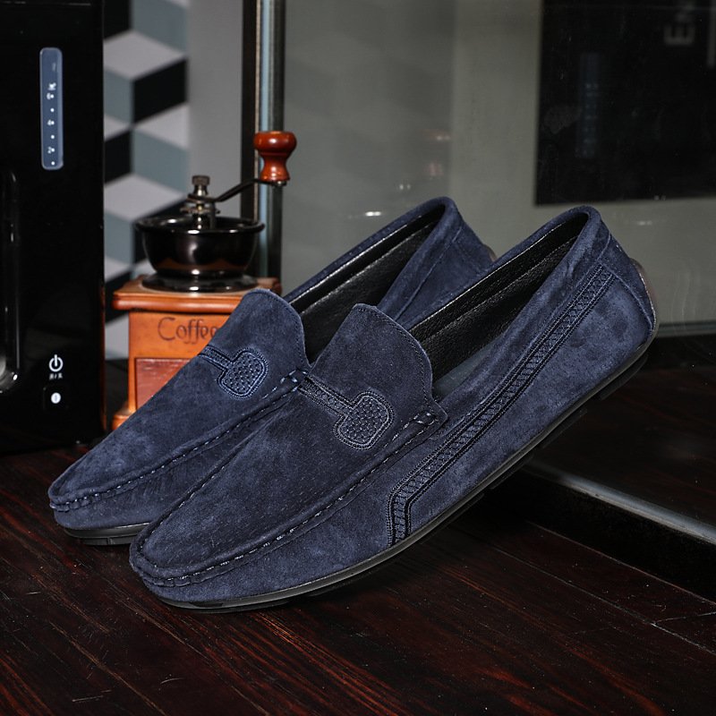 Simple Plus Size Driving Casual Beanie Leather Shoes - Image 4